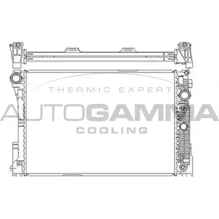 Радиатор охлаждения двигателя AUTOGAMMA AP0XYT8 105215 WNFPC YR 3852288 изображение 0