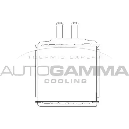 Радиатор печки, теплообменник AUTOGAMMA 2ZSB6 105270 EGKY K 3852335 изображение 0