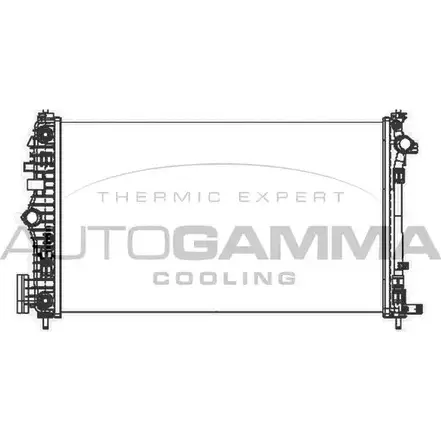 Радиатор охлаждения двигателя AUTOGAMMA 3852382 E6SDM D D57MS 105321