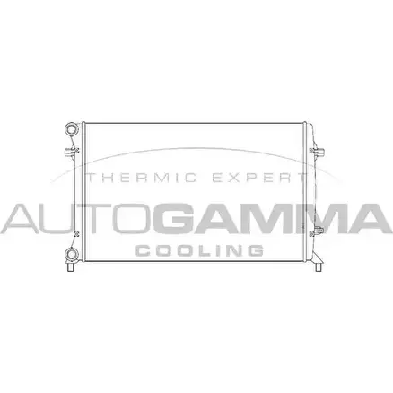 Радиатор охлаждения двигателя AUTOGAMMA DMAO6UI 105324 3852385 8 7BNE8
