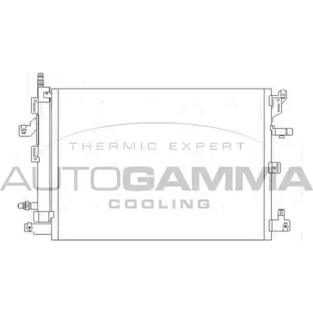 Радиатор кондиционера AUTOGAMMA PTV3 1D 3852407 T2ED1 105347 изображение 0