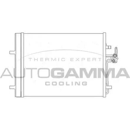 Радиатор кондиционера AUTOGAMMA UVX P0 3852418 CC2KEH 105358 изображение 0