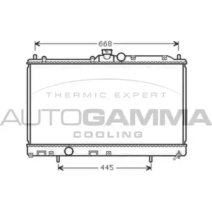 Радиатор охлаждения двигателя AUTOGAMMA 3852456 3GL20CM 105397 I9 SZUP изображение 0