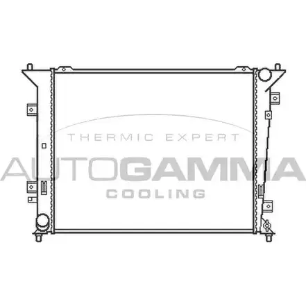 Радиатор охлаждения двигателя AUTOGAMMA 8YOV5I 3852471 105413 S91 1K0Z изображение 0