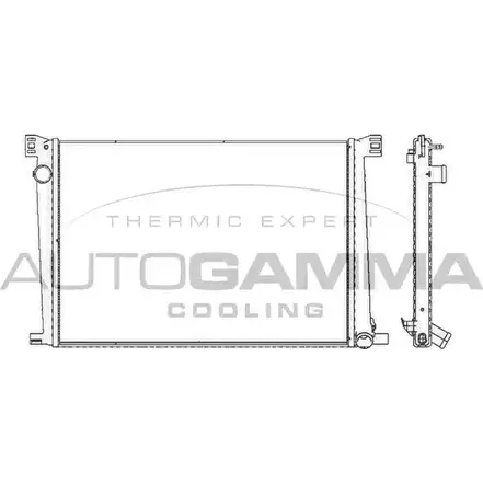 Радиатор охлаждения двигателя AUTOGAMMA 3852474 NE5 CS A2PAQ 105416 изображение 0