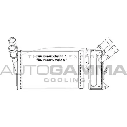 Радиатор печки, теплообменник AUTOGAMMA 105427 SZK O6DG FS1KG 3852484 изображение 0