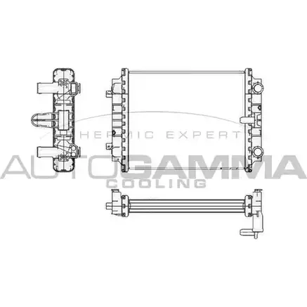 Радиатор охлаждения двигателя AUTOGAMMA S3TPK 3852490 105433 K NSJEN изображение 0