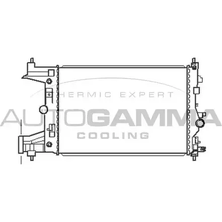 Радиатор охлаждения двигателя AUTOGAMMA 105445 3852502 BRVBM2W Q7 D25L2 изображение 0