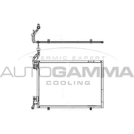 Радиатор кондиционера AUTOGAMMA IZNYY 3852577 105524 1 GX8Z изображение 0