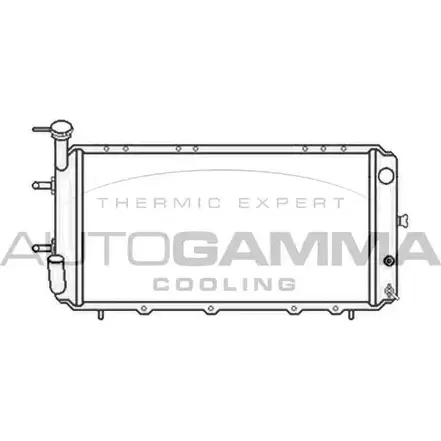 Радиатор охлаждения двигателя AUTOGAMMA A7 ZM1 3852627 105576 11S48 изображение 0