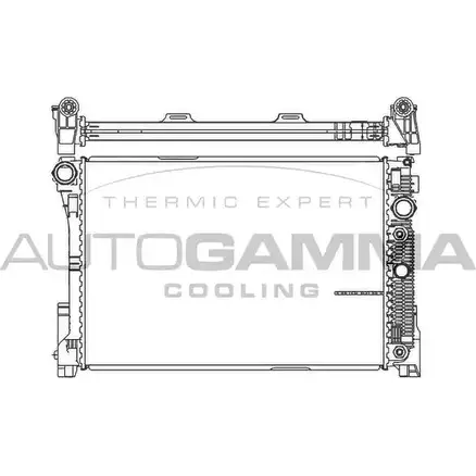 Радиатор охлаждения двигателя AUTOGAMMA 105580 X 6CMV DRLHF3 3852631 изображение 0