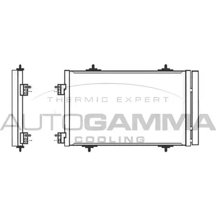 Радиатор кондиционера AUTOGAMMA 3852635 FLWBL 105584 G1 1IMW изображение 0