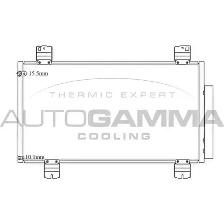 Радиатор кондиционера AUTOGAMMA ICOYRTS BZD IM3 105595 3852646 изображение 0