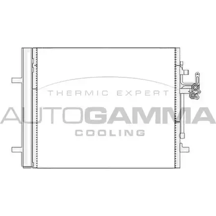 Радиатор кондиционера AUTOGAMMA 3852649 UINPT8 105598 0 117I9P