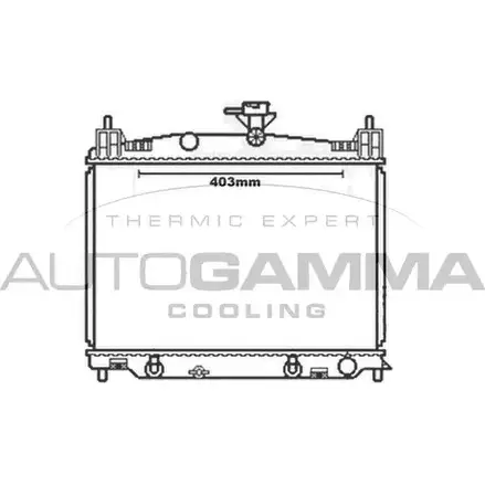 Радиатор охлаждения двигателя AUTOGAMMA 3852657 25ATMI 105606 5CF YV3