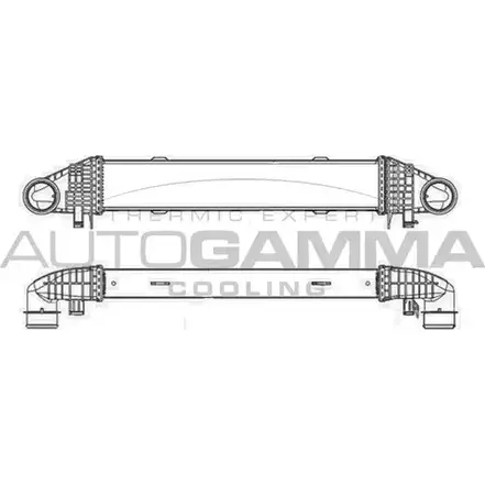 Интеркулер AUTOGAMMA 105635 LRG3H31 WBR1O S 3852685 изображение 0