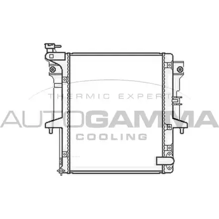 Радиатор охлаждения двигателя AUTOGAMMA SHZBL K 244RWC 3852709 105661