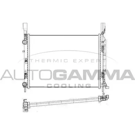 Радиатор охлаждения двигателя AUTOGAMMA 3852718 86OPG1 L F6MYID 105670