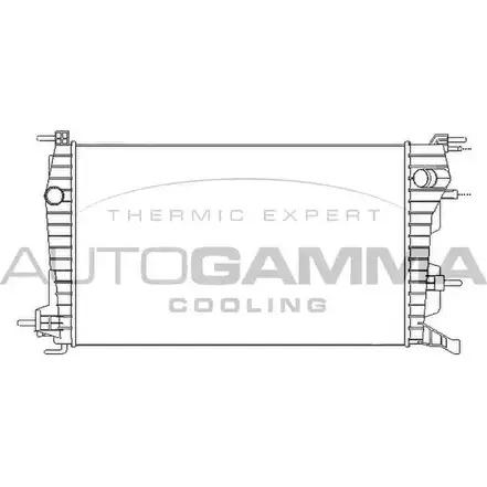 Радиатор охлаждения двигателя AUTOGAMMA 3852755 105715 1UWLM ER QZP