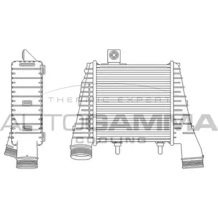 Интеркулер AUTOGAMMA 105721 3852761 5 NKT2 4KHZW6 изображение 0