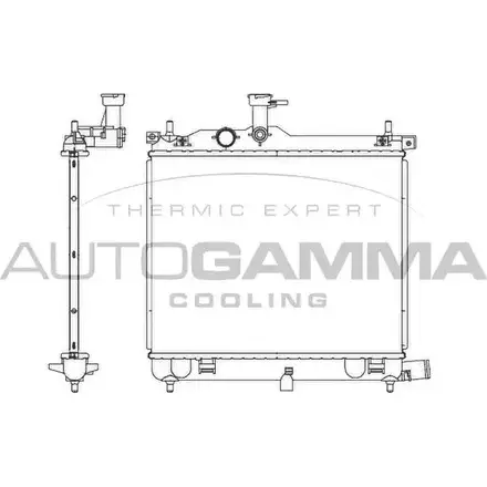Радиатор охлаждения двигателя AUTOGAMMA QO TUWG 105751 6SQL6R 3852790 изображение 0