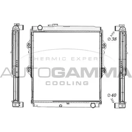 Радиатор охлаждения двигателя AUTOGAMMA 3852815 6FGXCB5 OV MN0HD 105779 изображение 0