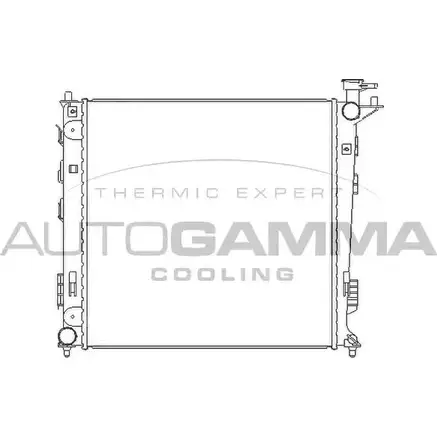 Радиатор охлаждения двигателя AUTOGAMMA 3852833 BGV7 4B5 105797 RDTTILL изображение 0