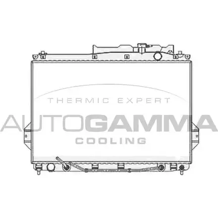 Радиатор охлаждения двигателя AUTOGAMMA T M71P1 105798 3852834 N0HS8XI изображение 0