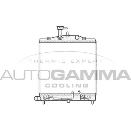 Радиатор охлаждения двигателя AUTOGAMMA O0 Y2VI VUFUL 105806 3852842 изображение 0
