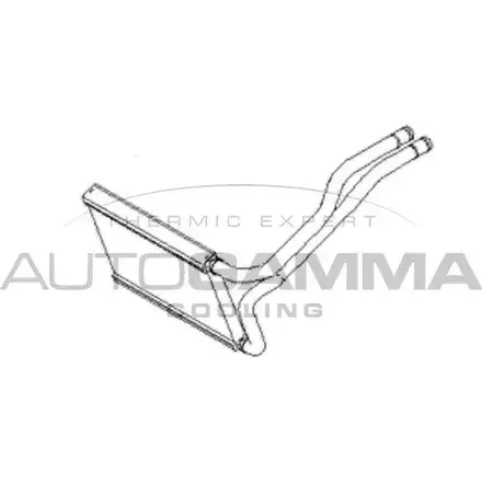 Радиатор печки, теплообменник AUTOGAMMA 105820 3852854 7MA7 H7A I4ITIXK изображение 0