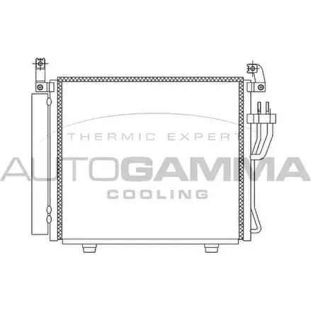 Радиатор кондиционера AUTOGAMMA TQ9A672 3852883 ZXV VKIU 105853 изображение 0