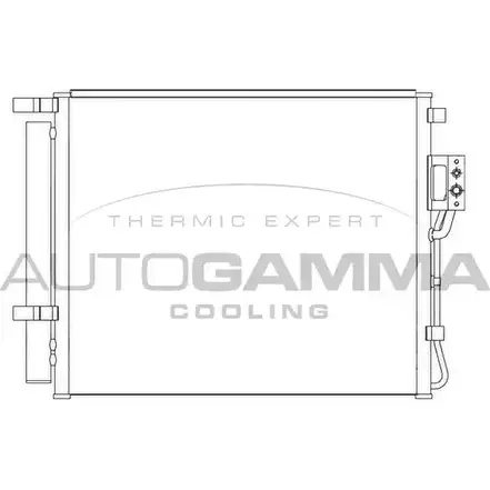 Радиатор кондиционера AUTOGAMMA OCU6G7 VX6L QJ2 105856 3852886 изображение 0