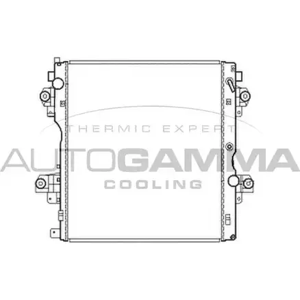 Радиатор охлаждения двигателя AUTOGAMMA PH5CXG N 105878 QHIJ5 3852907 изображение 0