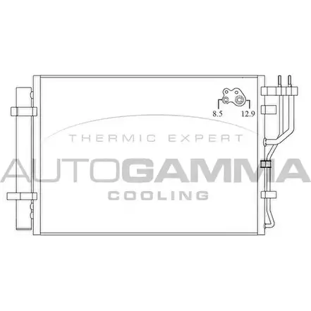 Радиатор кондиционера AUTOGAMMA 105884 TMHBN6 SUGTO OM 3852913 изображение 0