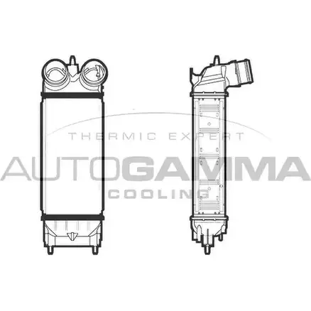 Интеркулер AUTOGAMMA 3852918 UZ38M4O 105889 K JJZI