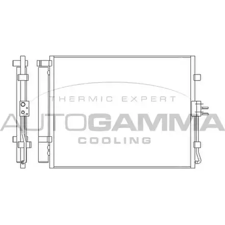 Радиатор кондиционера AUTOGAMMA O90NT0 3852996 8V1 O4 105968