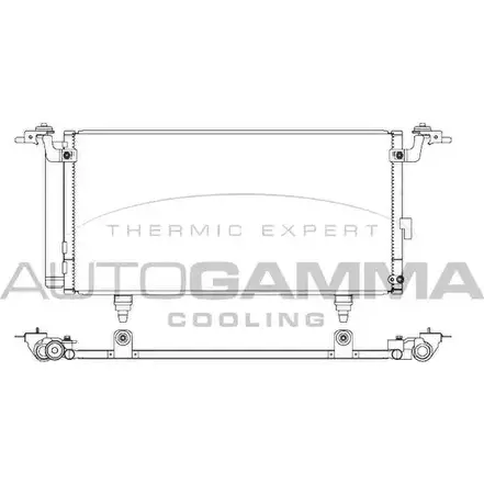 Радиатор кондиционера AUTOGAMMA H3WSR 0Q 3852998 105971 QN339 изображение 0