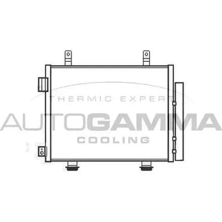 Радиатор кондиционера AUTOGAMMA 105973 R181 ZA 3853000 N4GLW1X изображение 0