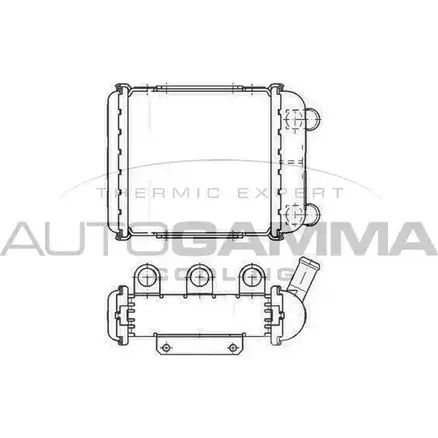 Радиатор охлаждения двигателя AUTOGAMMA 107006 3853031 1 Y6VX 2NB7N изображение 0