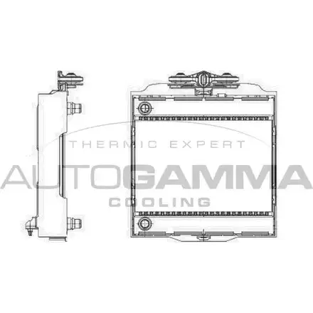 Радиатор охлаждения двигателя AUTOGAMMA 3853034 P 2D0O 107009 EQ2LS изображение 0