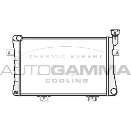 Радиатор охлаждения двигателя AUTOGAMMA M754GR3 D SCSH 107034 3853056