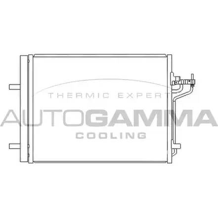 Радиатор кондиционера AUTOGAMMA 1L1D DK 3853133 107112 L10IHFH изображение 0