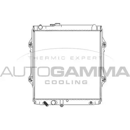 Радиатор охлаждения двигателя AUTOGAMMA 6YF4DRB 3853211 107191 7E46S0 5