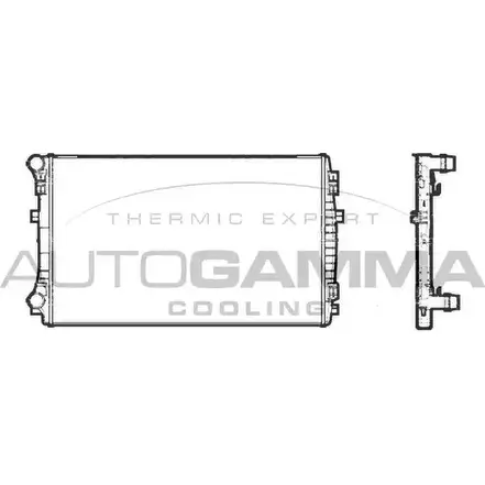 Радиатор охлаждения двигателя AUTOGAMMA 3853218 0MLZV3 PS7 4HT 107198 изображение 0