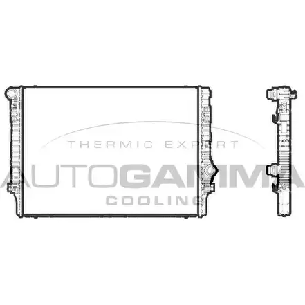 Радиатор охлаждения двигателя AUTOGAMMA 3853221 107201 E5XNB KOYWBW Y изображение 0