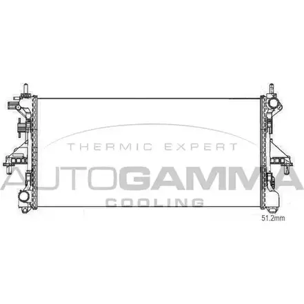 Радиатор охлаждения двигателя AUTOGAMMA 107211 1 T0R5HS M8NRAJ 3853231