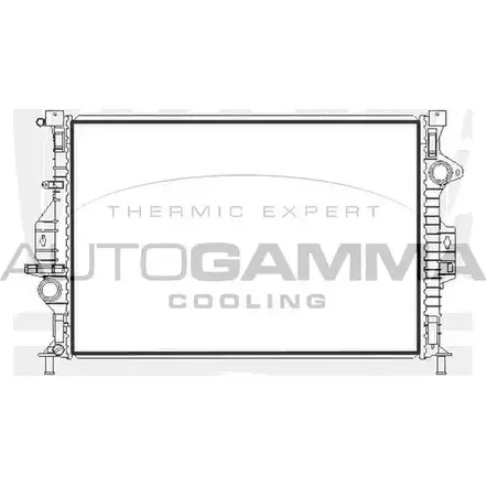 Радиатор охлаждения двигателя AUTOGAMMA 3 D84M 3853235 N6W82L 107215 изображение 0