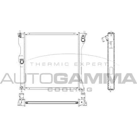 Радиатор охлаждения двигателя AUTOGAMMA E 1VL4G 4MTEB 3853273 107253 изображение 0