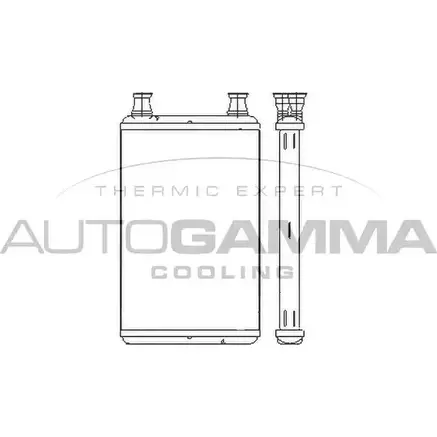 Радиатор печки, теплообменник AUTOGAMMA KKNUFWL 3853280 L 0UE4OO 107260 изображение 0