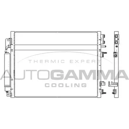 Радиатор кондиционера AUTOGAMMA X4CPCQN 6AQ IC0E 107357 3853377 изображение 0